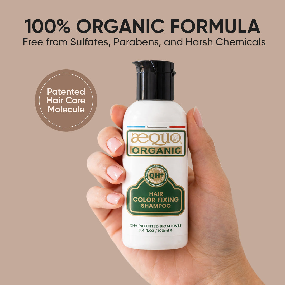 QH+ Aequo Organic Hair Colour Fixing Shampoo- 100ml
