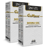 QH+ QuikHenna CLINICA Organic Gel Innovative Derma Hair Color 165gm- 2N Soft Black - buyPureNaturals