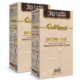 QH+ QuikHenna CLINICA Organic Gel Innovative Derma Hair Color 165gm- 3G Coffee Brown - buyPureNaturals