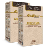 QH+ QuikHenna CLINICA Organic Gel Innovative Derma Hair Color 165gm- 3N Dark Brown - buyPureNaturals