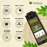 EVARA | QH+ Organic Gel Hair Colour Shampoo - 200ml- Soft Black-2N