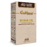 QH+ QuikHenna CLINICA Organic Gel Innovative Derma Hair Color 165gm- 4G Golden Brown - buyPureNaturals