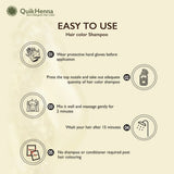 EVARA | QH+ Organic Gel Hair Colour Shampoo - 200ml- Soft Black-2N