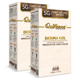QH+ QuikHenna CLINICA Organic Gel Innovative Derma Hair Color 165gm- 5G Light Golden Brown - buyPureNaturals