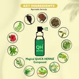 QH+ QuikHenna FLORA Organic Gel Roots Touch Up Hair Color- 32gm- 3N Dark Brown - BuyPureNaturals