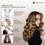 QH+ QuikHenna CLINICA Organic Gel Innovative Derma Hair Color 165gm- 9RG Burgundy - buyPureNaturals