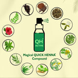 QH+ QuikHenna FLORA Organic Gel Roots Touch Up Hair Color- 32gm- 4G Golden Brown - BuyPureNaturals