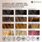 QH+ QuikHenna CLINICA Organic Gel Innovative Derma Hair Color 165gm- 9RG Burgundy - buyPureNaturals