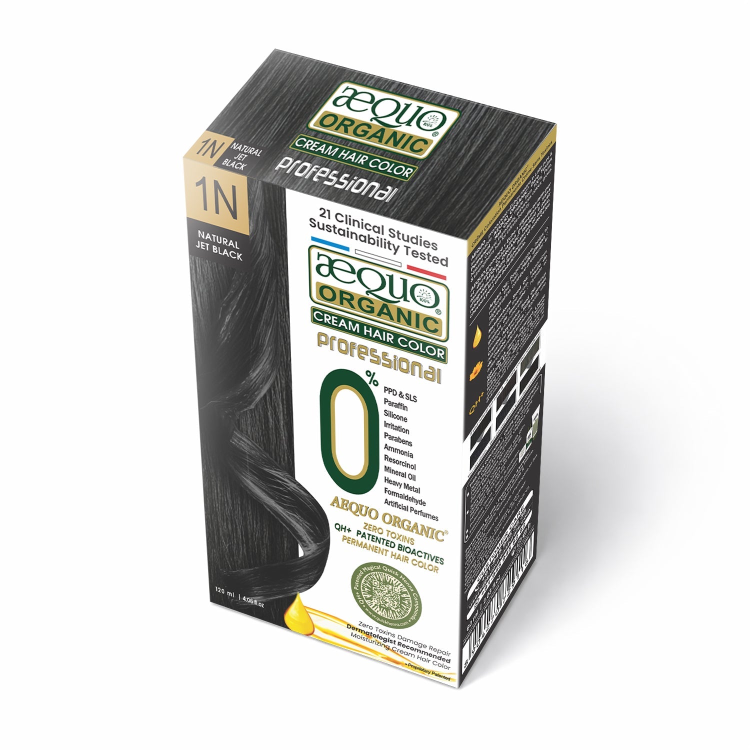 Aequo Organic Cream Hair Color Salon Pack- 120ml