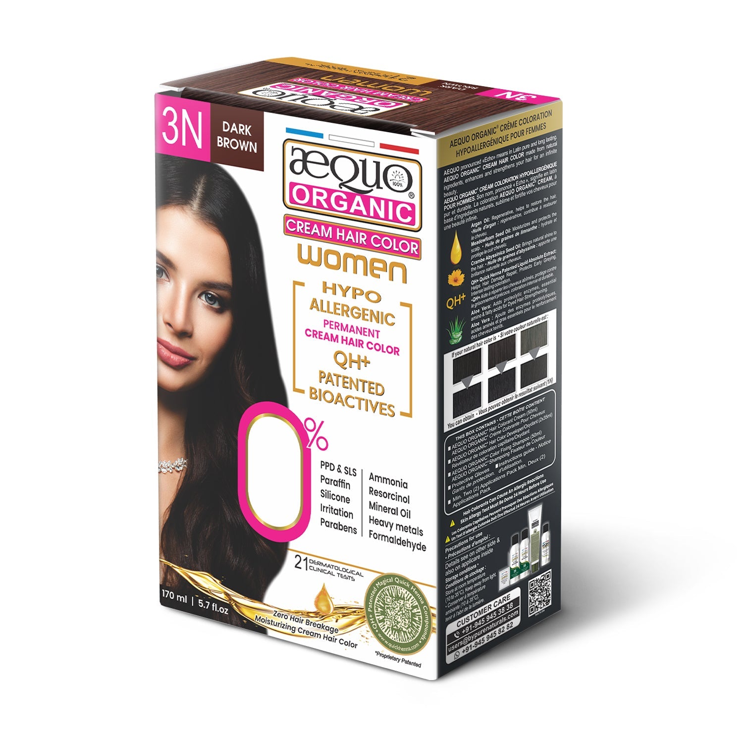 Aequo Organic Cream Hair Colour for Women- 170ml