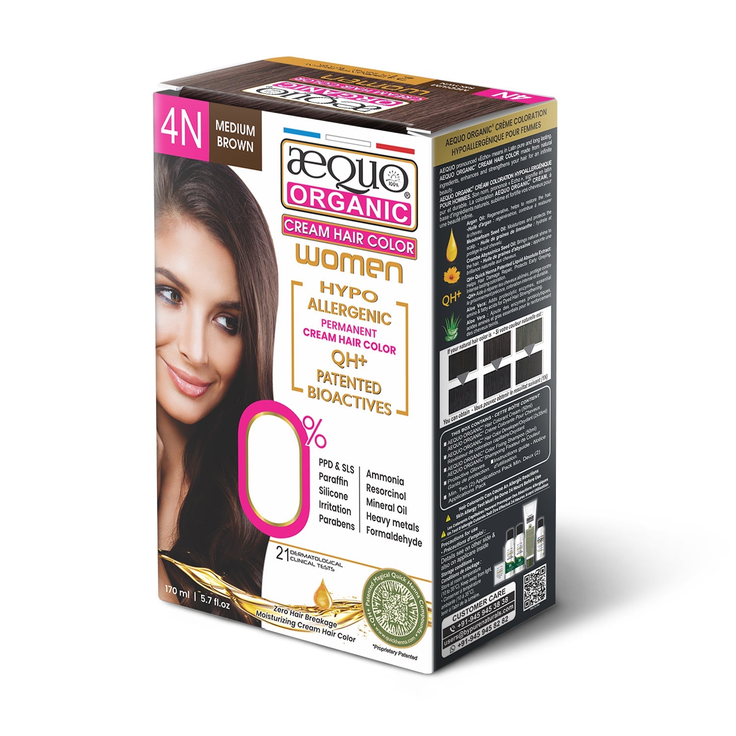 Aequo Organic Cream Hair Colour for Women- 170ml