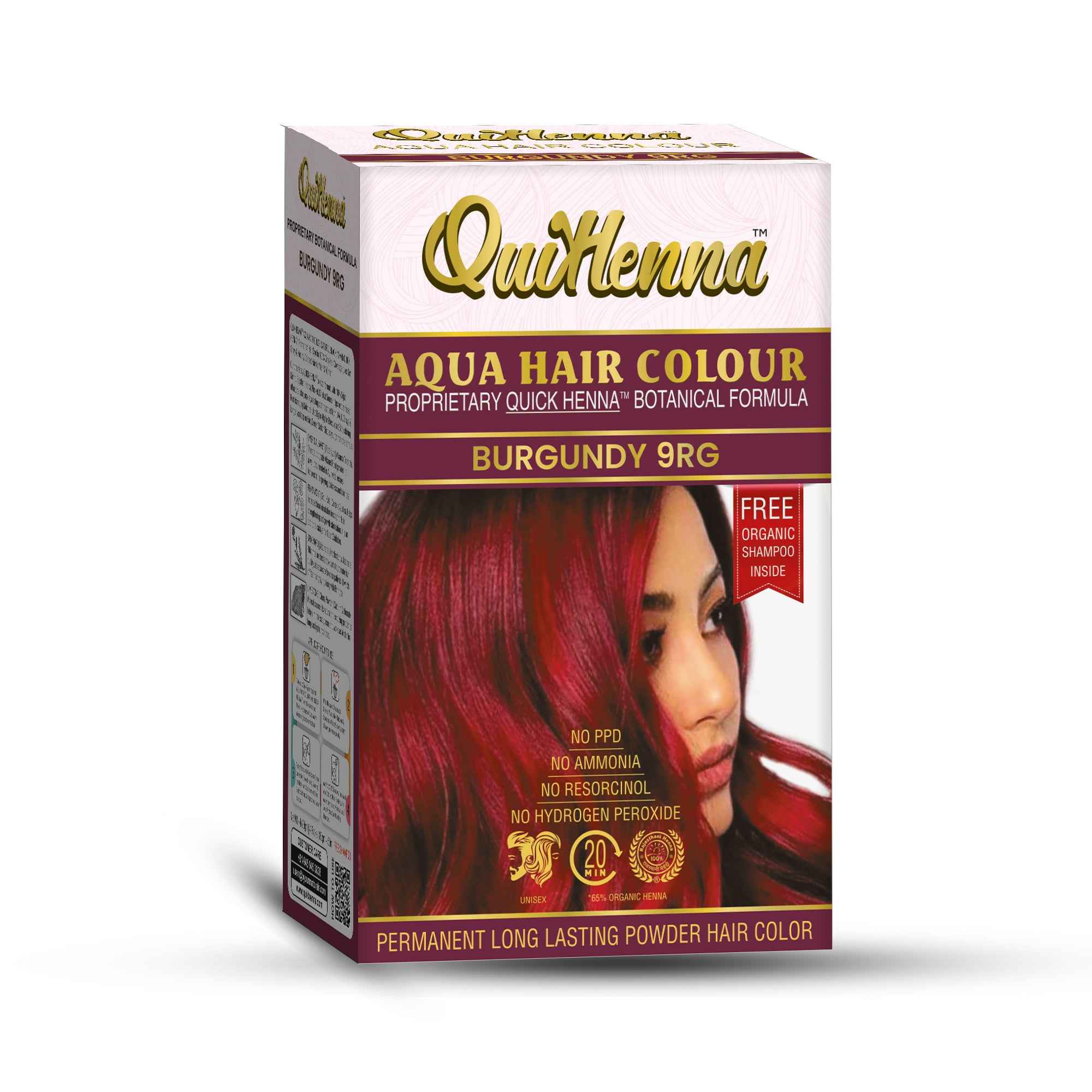 QuikHenna Aqua Powder Hair Colour- 110 Gm
