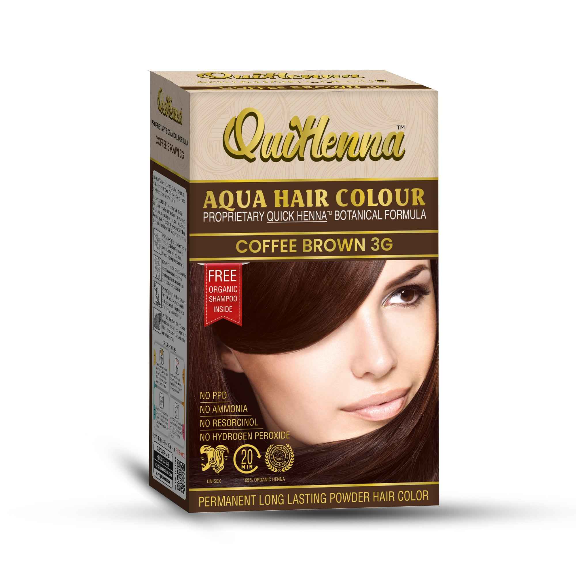 QuikHenna Aqua Powder Hair Colour- 110 Gm