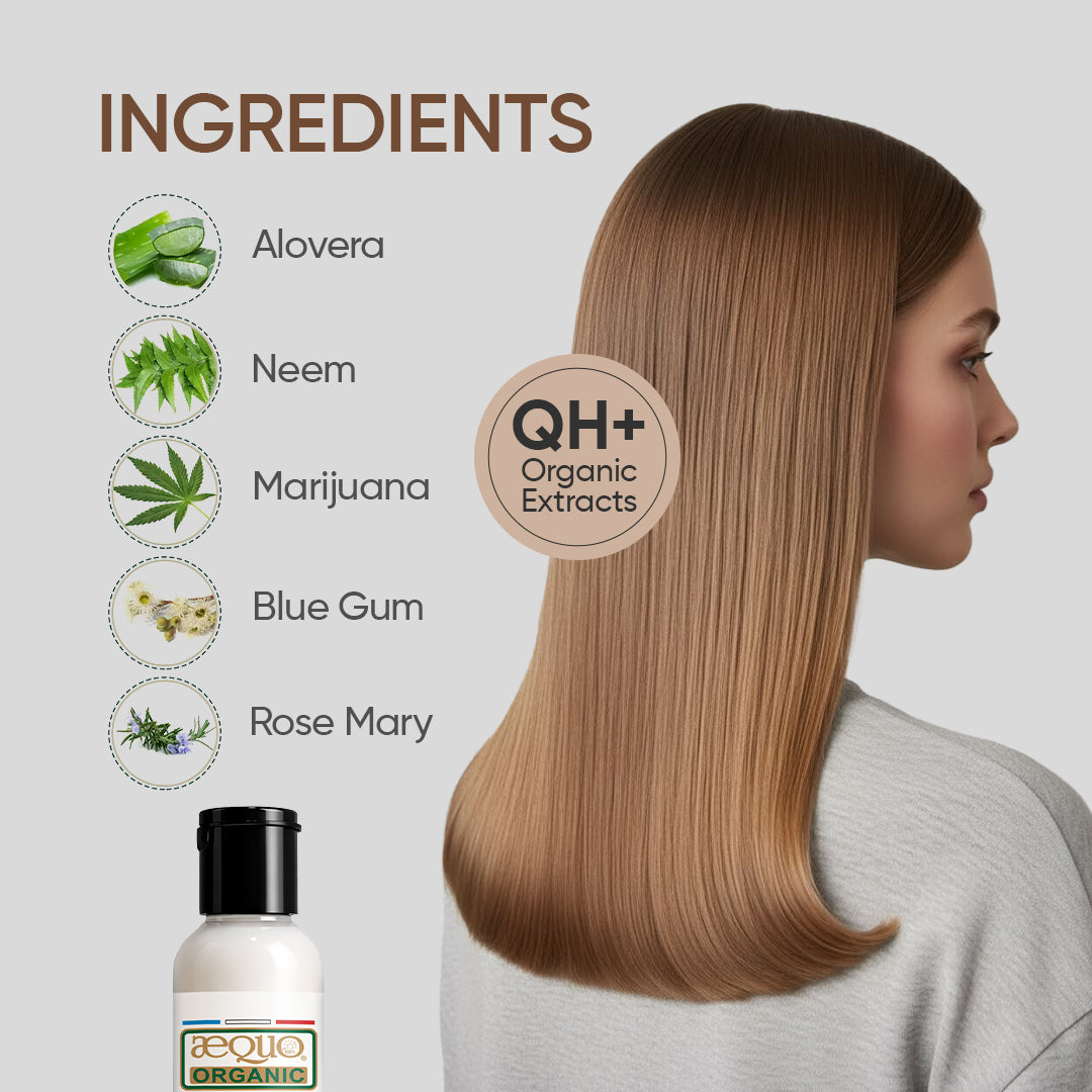 QH+ Aequo Organic Hair Colour Fixing Shampoo- 100ml