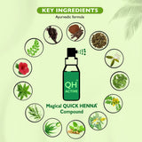 QH+ QuikHenna FLORA Organic Gel Double Use Hair Color- 70gm - BuyPureNaturals