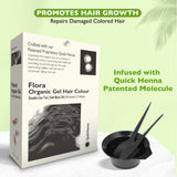 QH+ QuikHenna FLORA Organic Gel Double Use Hair Color- 70gm - BuyPureNaturals
