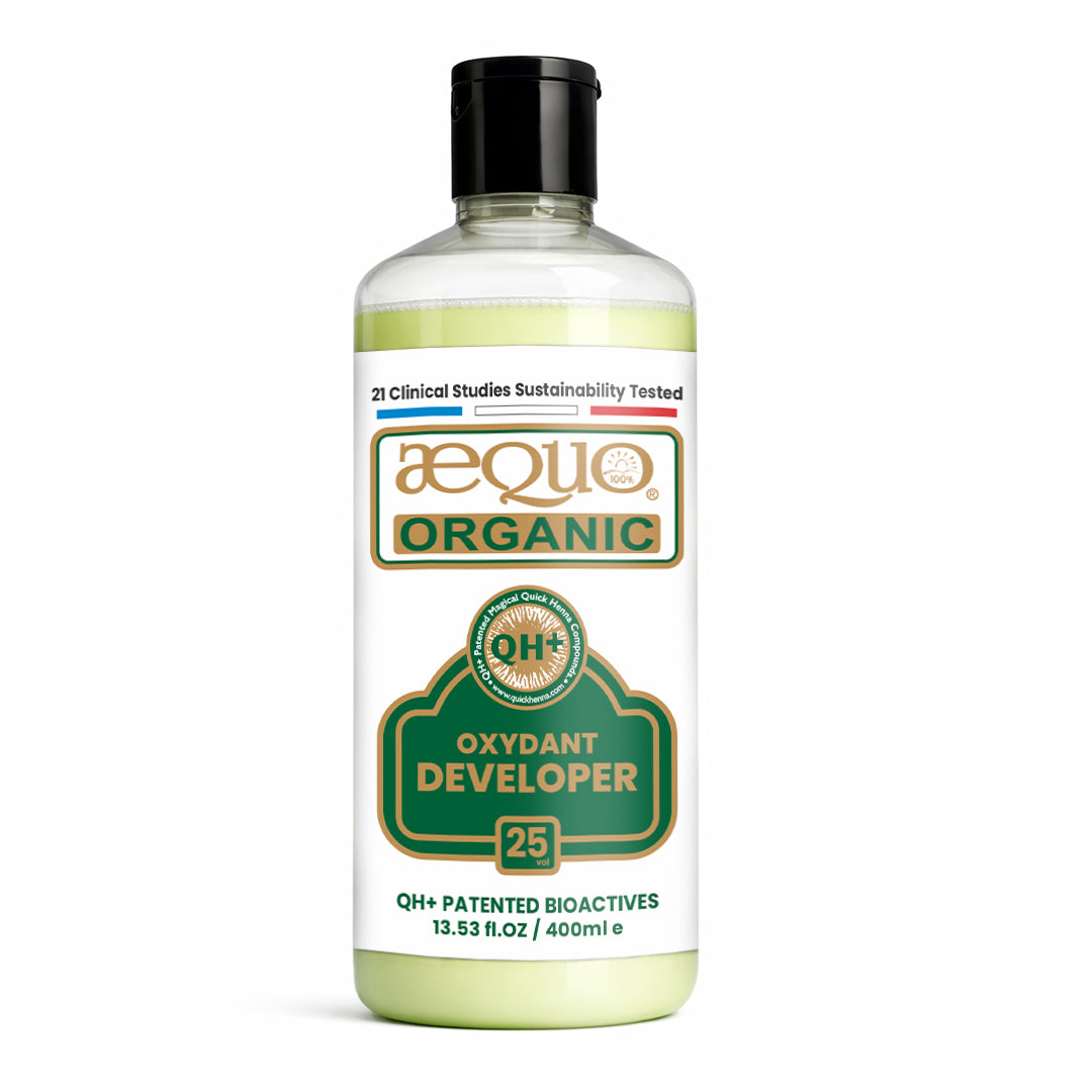 QH+ Aequo Organic Cream Extra Care 25 Vol. Oxydant Developer- 400ml