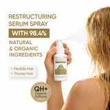 QH+ Aequo Organic Leave On Hair Frizz Restructuring Serum Spray- 30ml