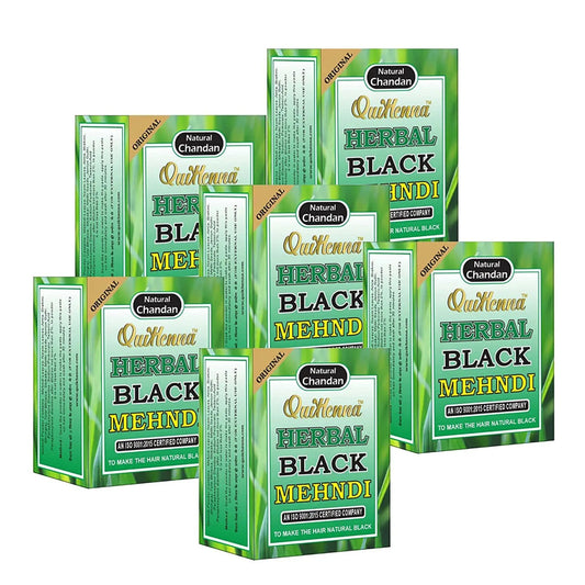 QuikHenna Herbal Mehndi- 65gm- Black - BuyPureNaturals