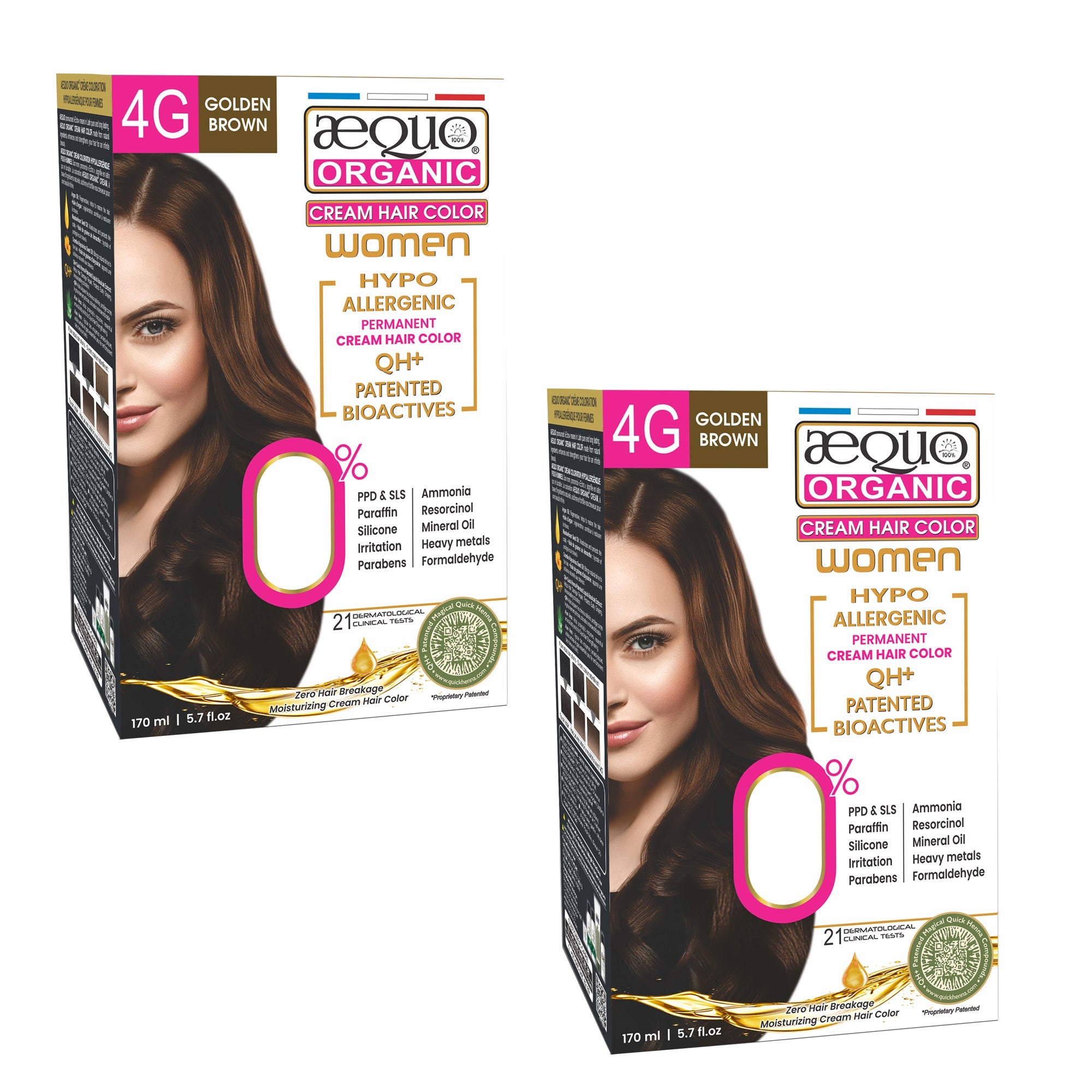 Aequo Organic Cream Hair Colour for Women- 170ml