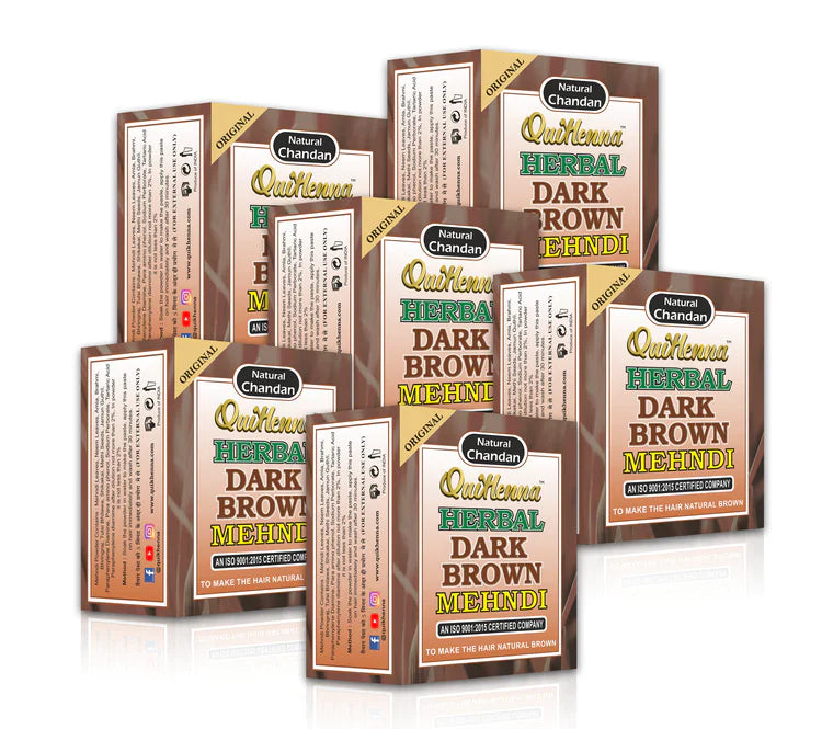 QuikHenna Herbal Mehndi- 65 Gm- Dark Brown - BuyPureNaturals